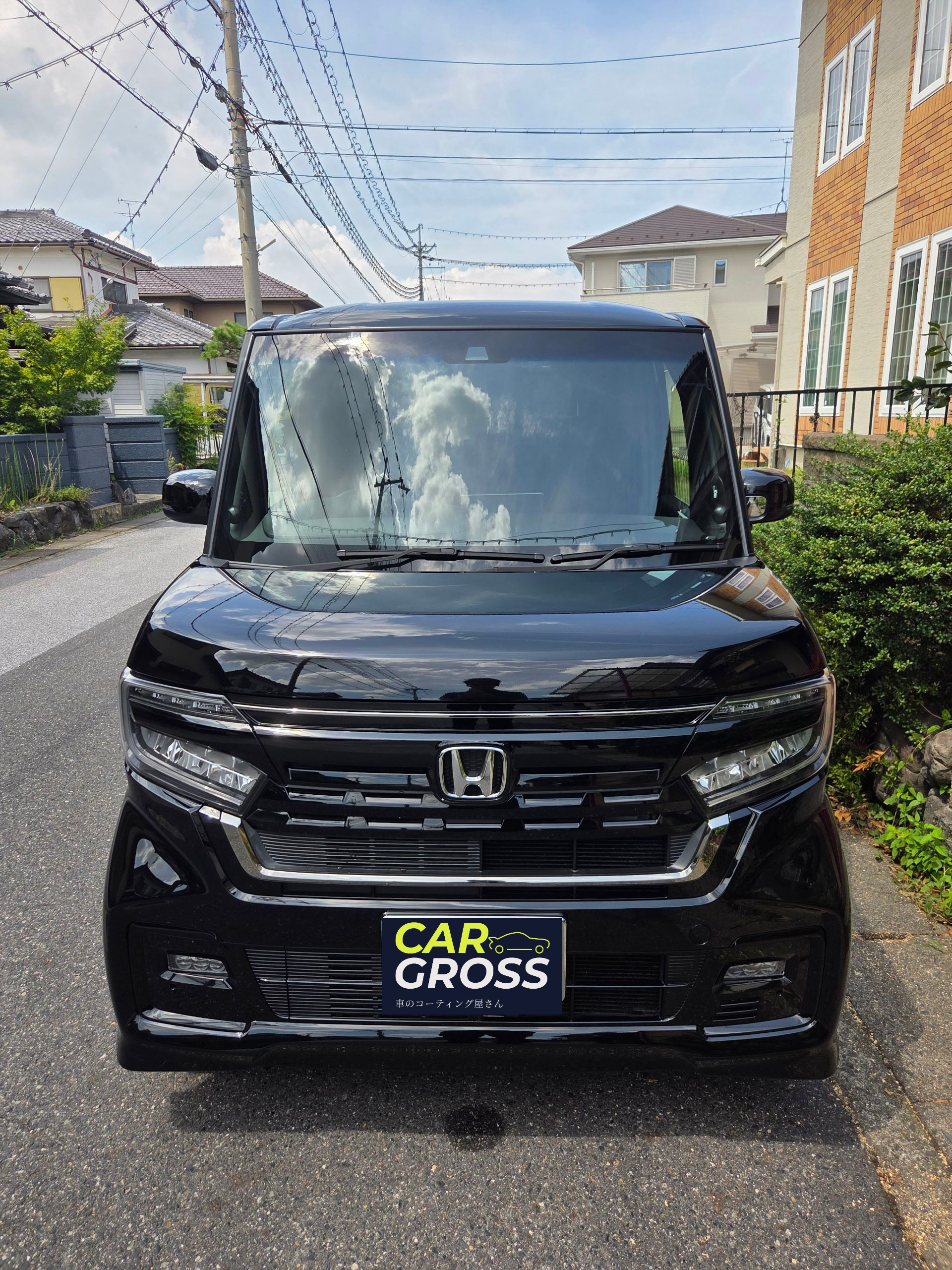 Ｎ-ＢＯＸカスタム　3ph洗車＋ホイールコーティング