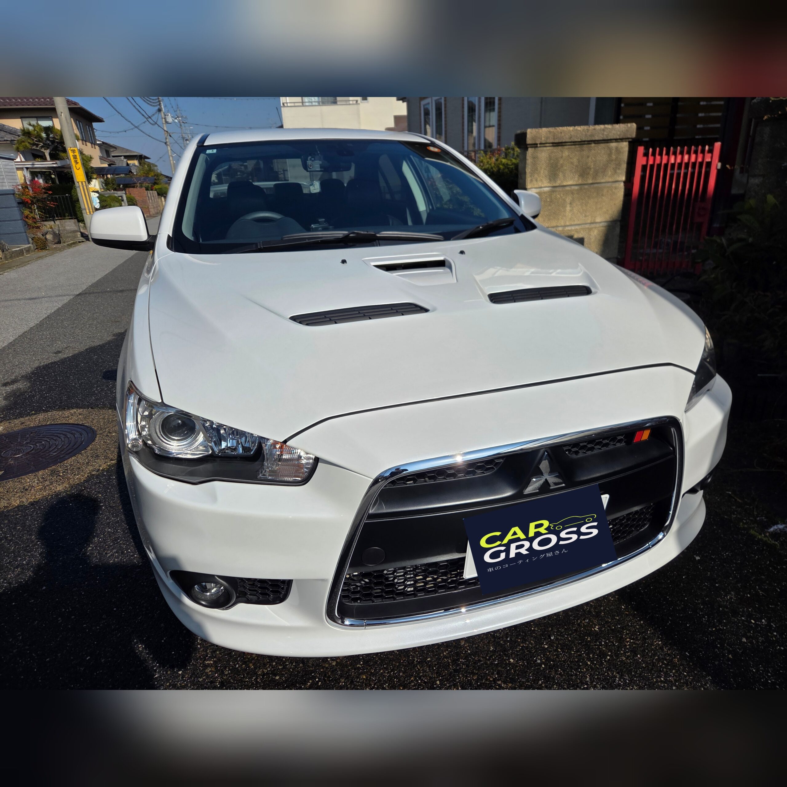 MITSUBISHI　　　　　　　ギャラン　フォルティス　　手洗い洗車(簡易コーティング)
