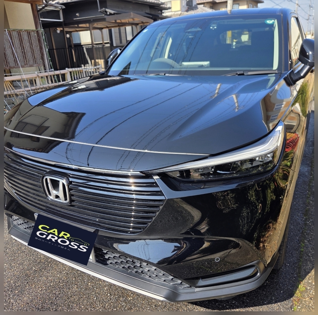 HONDA  ヴェゼル　　　　　フロント以外の油膜取り(撥水付き)
